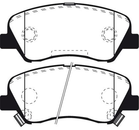 Set placute frana Fata HYUNDAI BAYON. I20 III. KIA RIO III. RIO IV. STONIC 1.0-1.6D 10.11- - Textar-2222701
