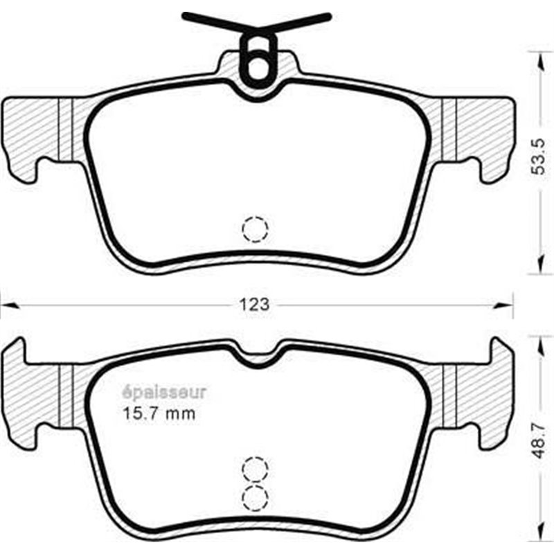 Set placute frana Spate FORD FOCUS IV. GALAXY III. GALAXY MK III. KUGA II. KUGA III. MONDEO V. S-MAX 1.0-2.5H 09.12- - Textar-22