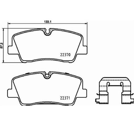 Set placute frana Spate HYUNDAI H350 2.5D 04.15- - Textar-2237001