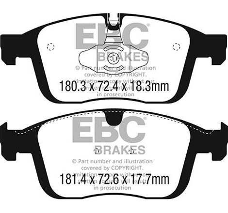 Set placute frana Fata VOLVO XC60 I 2.0-2.0D-2.4D 10.13-12.17 - Textar-2238601