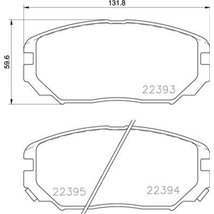 Set placute frana Fata HYUNDAI SONATA V. TUCSON. TUCSON-SUV. KIA OPIRUS 2.0-3.8 06.04-10.12 - Textar-2239301