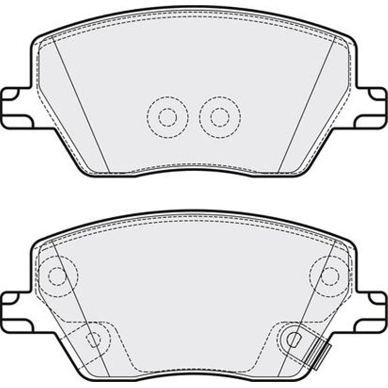 Set placute frana Fata  cu suruburi de ghidare a etrierului de frana. FIAT TIPO 1.0-1.6D 10.15- - Textar-2239701