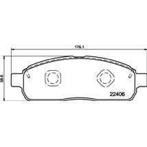 Set placute frana Fata FORD USA F-150. LINCOLN MARK LT 4.2-5.4ALK 09.03- - Textar-2240601