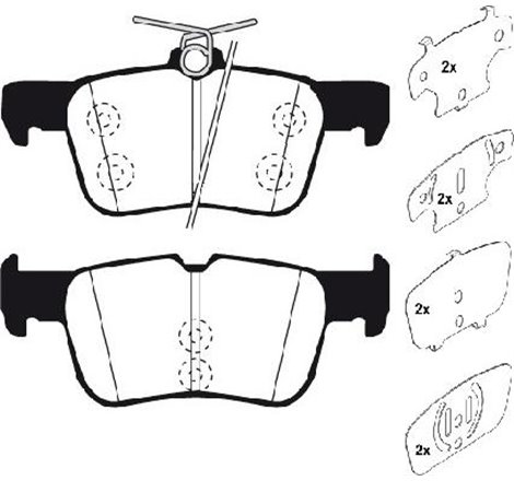 Set placute frana Spate HONDA CIVIC X. CIVIC XI. E 1.0-Electric 09.15- - Textar-2242901