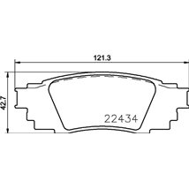 Set placute frana spate STEXUS ES. LBX. RX. UX. TOYOTA AVALON. CAMRY. C-HR. PRIUS. RAV 4 V. YARIS CROSS 1.2-3.5H 09.12- - Textar