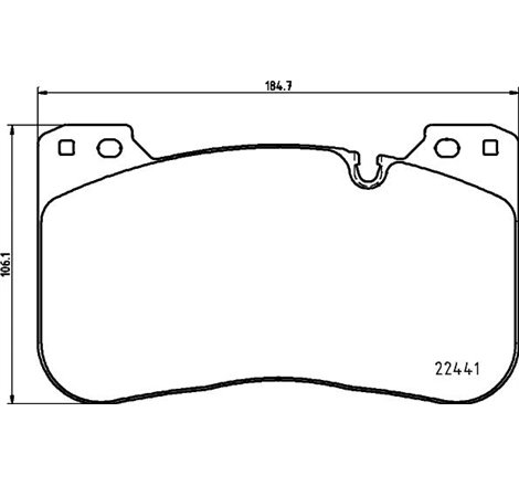 Set placute frana Fata BMW 4 G22. G82. 4 G23. G83. 5 G30. F90. 8 G14. F91. 8 G15. F92. 8 GRAN COUPE G16. F93. X5 G05. F95. X6 G0