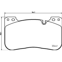 Set placute frana Fata BMW 4 G22. G82. 4 G23. G83. 5 G30. F90. 8 G14. F91. 8 G15. F92. 8 GRAN COUPE G16. F93. X5 G05. F95. X6 G0