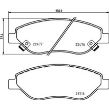 Set placute frana,frana disc - Textar-22476-19,4 1 5