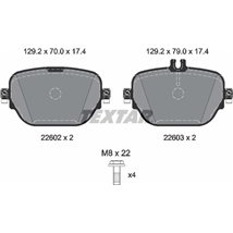 Set placute frana Spate MERCEDES CLS C257. E A238. E ALL-TERRAIN S213. E C238. E T-MODEL S213. E W213. EQC N293. GLC C253. GLC X