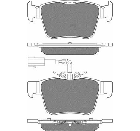 Set placute frana Spate ALFA ROMEO GIULIA. STELVIO. MASERATI GHIBLI III. LEVANTE 2.0-3.8 08.13- - Textar-2260501