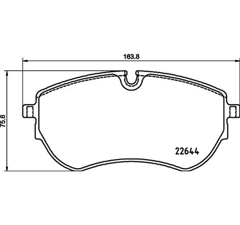 Set placute frana Fata  cu suruburi de ghidare a etrierului de frana. VW AMAROK 2.0D-3.0D 09.11- - Textar-2264401
