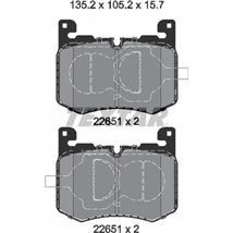 Set placute frana Fata JAGUAR E-PACE. F-PACE 2.0ALK-5.0-5.0H 08.18- - Textar-2265101