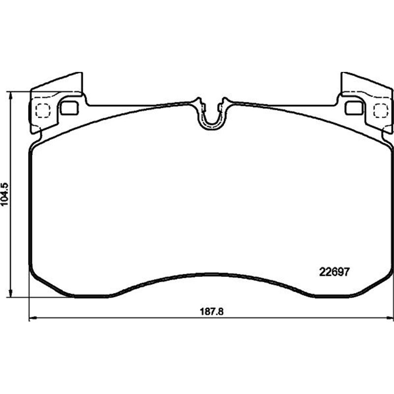 Set placute frana Fata MERCEDES G W463. GLE C167. GLE V167. GLS X167 2.0D-4.0H 03.18- - Textar-2269701