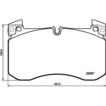 Set placute frana Fata MERCEDES G W463. GLE C167. GLE V167. GLS X167 2.0D-4.0H 03.18- - Textar-2269701
