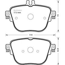 Set placute frana Spate MERCEDES CLS C257. E A238. E ALL-TERRAIN S213. E C238. E T-MODEL S213. E W213 2.0DH-3.0H 01.16- - Textar