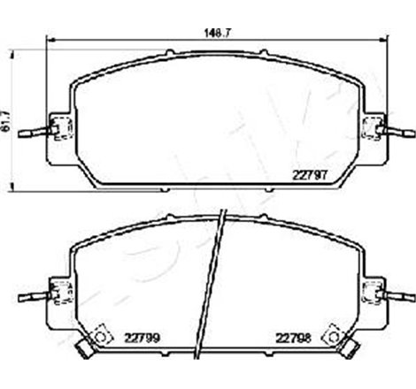 Set placute frana FataHONDA CR-V V 1.5-2.4 12.16- - Textar-2279701