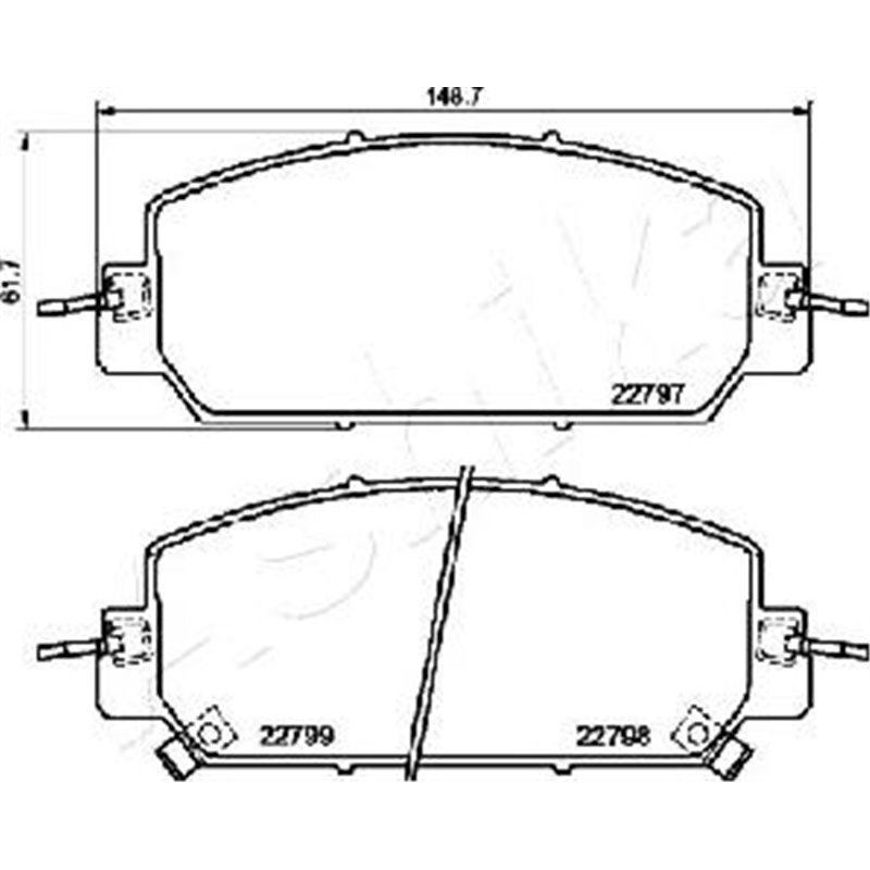 Set placute frana FataHONDA CR-V V 1.5-2.4 12.16- - Textar-2279701