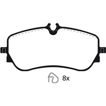 Set placute frana Spate MAN TGE. VW AMAROK. CRAFTER. GRAND CALIFORNIA CAMPER 2.0-Electric 09.10- - Textar-2280201