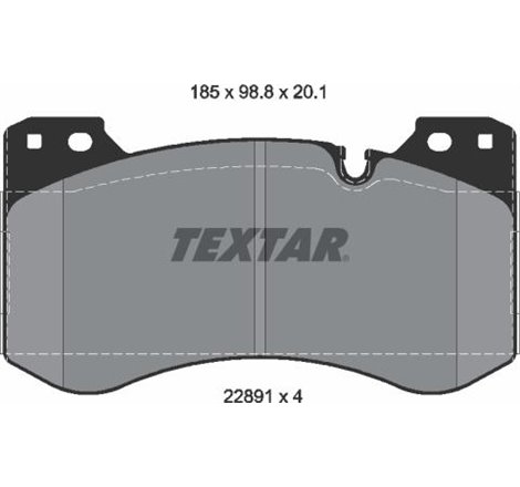 Set placute frana Fata BMW 2 G42. G87. 3 G20. G80. G28. 3 G21. G81. 4 G22. G82. 4 G23. G83 3.0 11.20- - Textar-2289101
