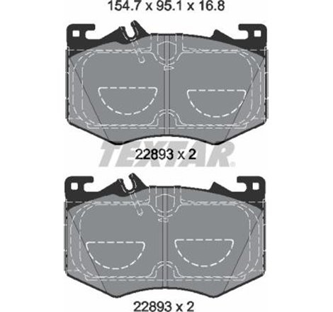 Set placute frana Fata MERCEDES A V177. A W177. CLA C118. CLA SHOOTING BRAKE X118. GLA H247. GLB X247 2.0-2.0H 09.18- - Textar-2