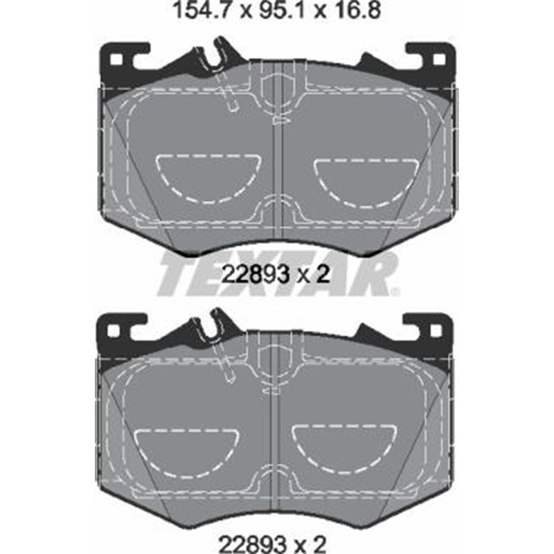 Set placute frana Fata MERCEDES A V177. A W177. CLA C118. CLA SHOOTING BRAKE X118. GLA H247. GLB X247 2.0-2.0H 09.18- - Textar-2
