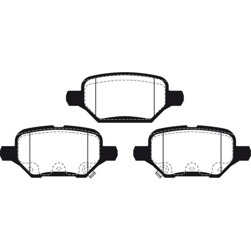 Set placute frana Spate CHEVROLET TRAX. OPEL MOKKA-MOKKA X 1.4-1.8 06.12- - Textar-2293001