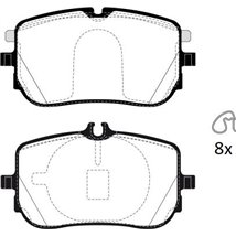 Set placute frana Fata MERCEDES A V177. A W177. B SPORTS TOURER W247. CLA C118. CLA SHOOTING BRAKE X118. GLA H247. GLB X247 1.3-