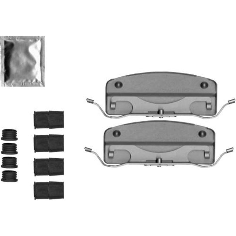 Kit montare placute frana Fata MERCEDES GL X166. GLE C292. GLE W166. GLS X166. M W166 2.2D-5.5 06.11-10.19 - Textar-82544100