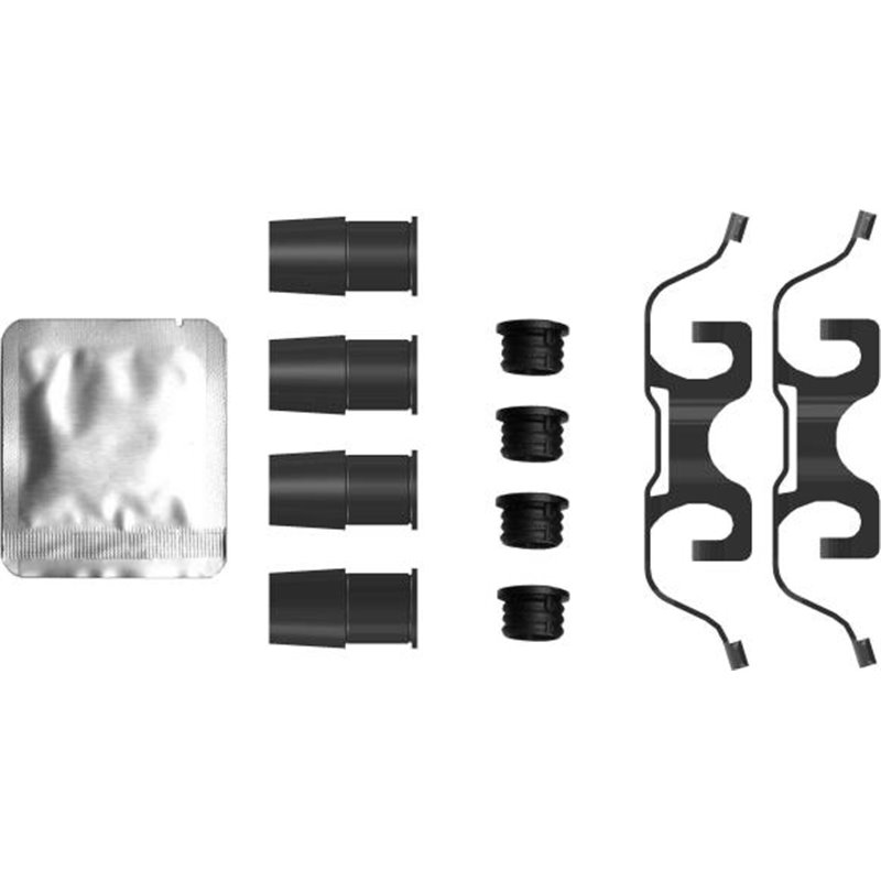 Kit montare placute frana Spate MERCEDES C A205. C C205. C T-MODEL S205. C W205. GLC C253. GLC X253 1.5-Electric 12.13-04.23 - T