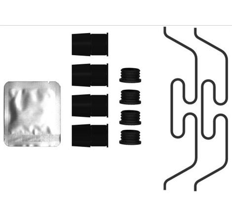 Kit montare placute frana Fata JAGUAR E-PACE. F-PACE. XE. XF II. XF SPORTBRAKE. LAND ROVER RANGE ROVER EVOQUE 1.5H-3.0H 06.11- -