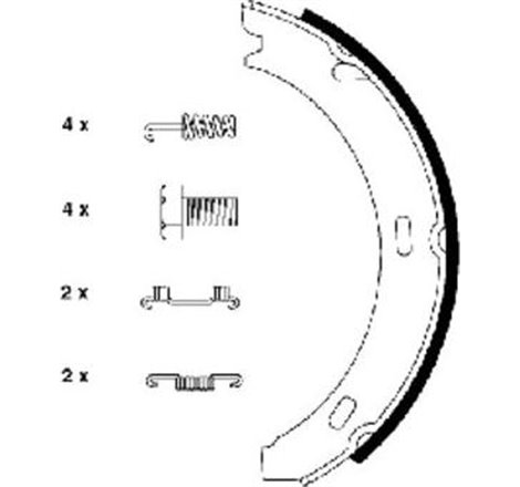 Sabot frana MERCEDES 124 A124. 124 C124. 124 T-MODEL S124. 124 W124. 190 W201. A W168. A W169. B SPORTS TOURER W245. C T-MODEL S