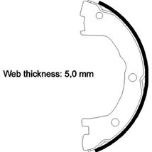 Sabot frana Spate x42. cu garnituri IVECO DAILY II. DAILY III. DAILY IV. DAILY V. DAILY VI. RVI MASCOTT 01.89- - Textar-91059000