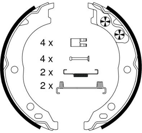 Sabot frana CITROEN JUMPER I. FIAT DUCATO. PEUGEOT BOXER 1.9D-2.8D 02.94- - Textar-91064800