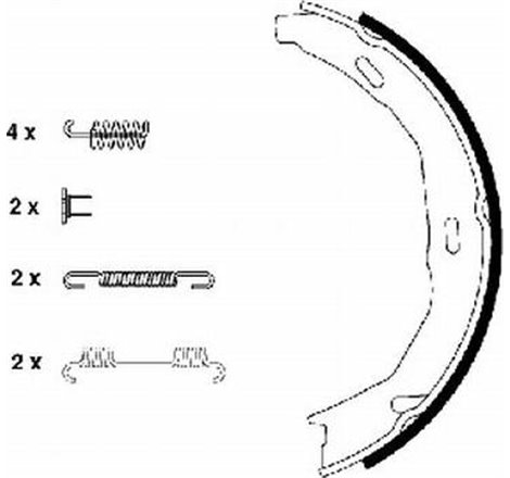 Sabot frana MERCEDES C C204. C T-MODEL S204. C W204. E A207. E C207 1.6-6.2 01.07- - Textar-91066900