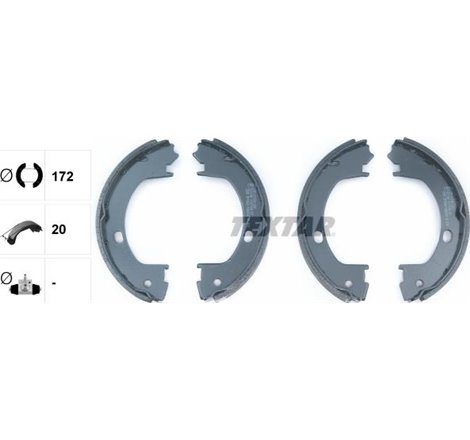 Sabot frana CHRYSLER 300M. CONCORDE. NEON. NEON II. PT CRUISER. SEBRING. STRATUS. DODGE NEON II 1.6-3.5 05.94- - Textar-91071900