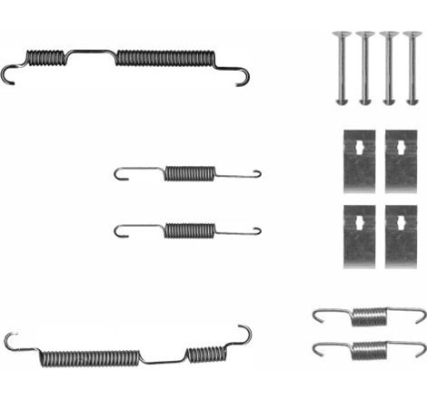 Set saboti frana KIA PICANTO II 1.0-1.0LPG-1.2 05.11-03.17 - Textar-97048700