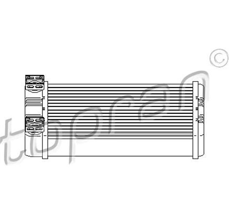 Schimbator caldura. incalzire habitaclu - Topran-407 754 - Topran-407 754