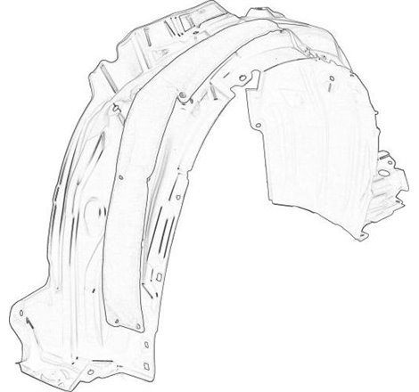 Carenaj,cpasaj roata - TOYOTA-53875-02710