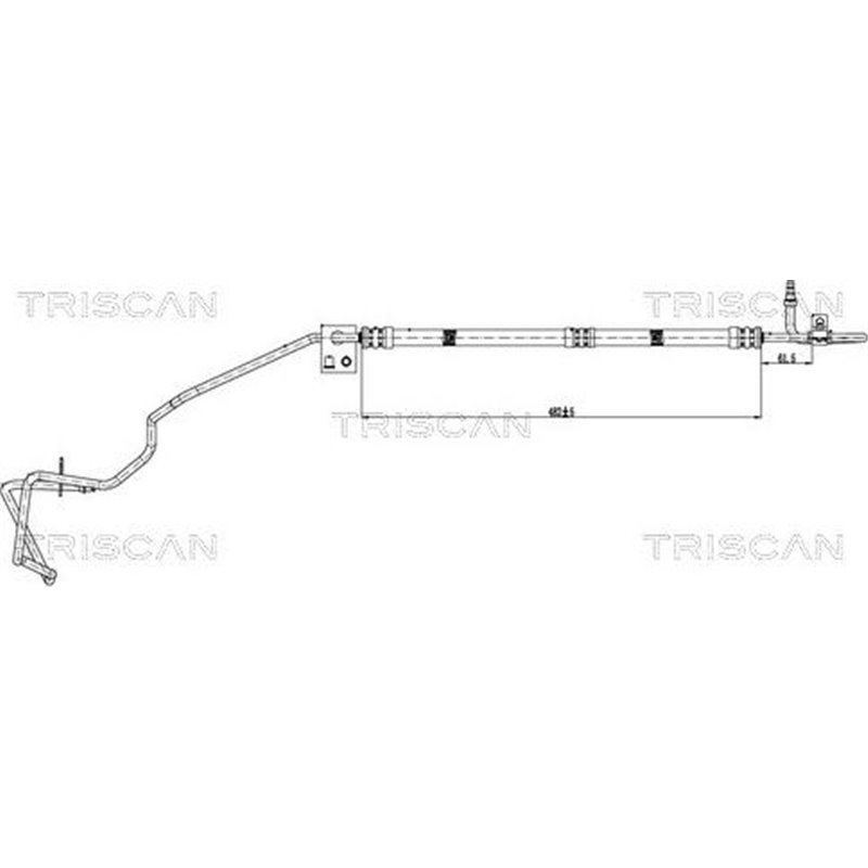 Furtun hidraulic, sistem de directie - Triscan-851616001