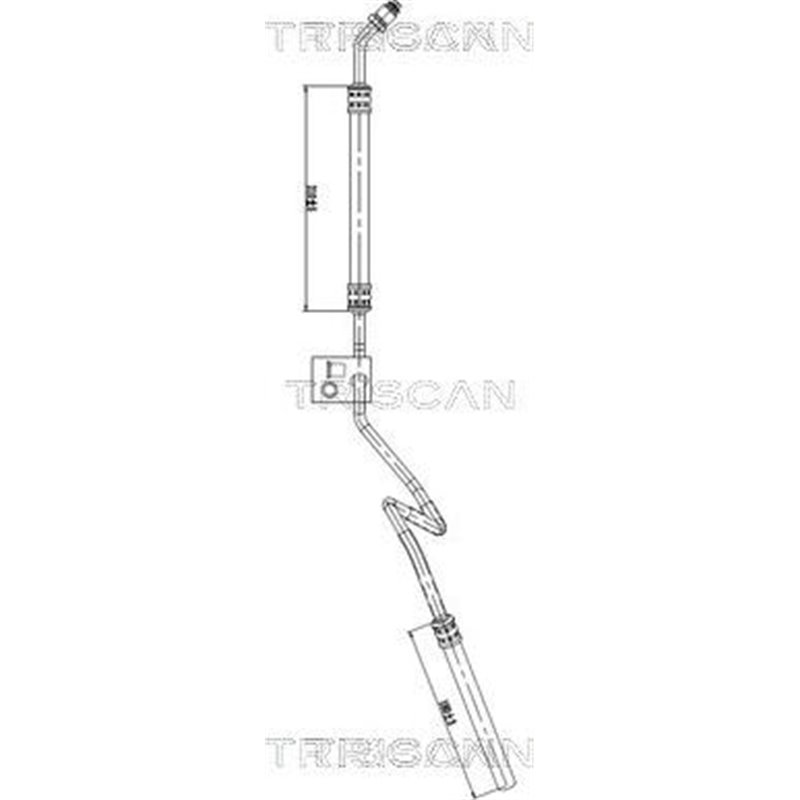 Furtun hidraulic, sistem de directie - Triscan-851629002