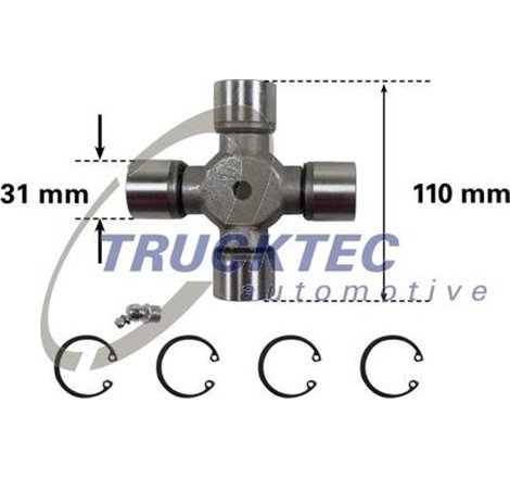 Articulatie, cardan - Trucktec Automotive-01.34.038