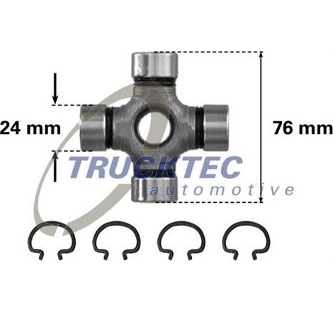 Articulatie, cardan - Trucktec Automotive-02.34.004