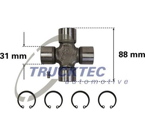 Articulatie, cardan - Trucktec Automotive-02.34.012