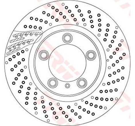 Disc frana Fata Dreapta PORSCHE 718 BOXSTER. 718 CAYMAN. 911. 911 TARGA. BOXSTER. CAYMAN 2.0-3.8 06.08- - TRW-DF6541S