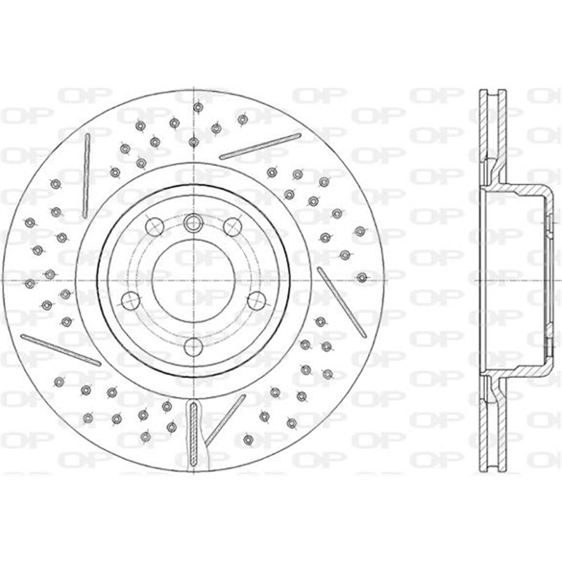 Disc de frana din doua piese Spate DR-ST BMW 1 F20. 1 F21. 2 F22. F87. 2 F23. 3 F30. F80. 3 F31. 3 GRAN TURISMO F34. 4 F32. F82.
