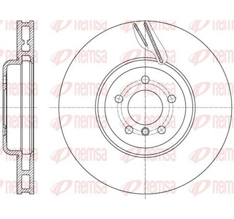 Disc de frana din doua piese Fata Dreapta BMW 5 F10. 5 F11. 5 GRAN TURISMO F07. 6 F12. 6 F13. 6 GRAN COUPE F06. 7 F01. F02. F03.