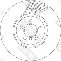 Disc de frana din doua piese Fata Stanga BMW 5 GRAN TURISMO F07. 7 F01. F02. F03. F04 3.0D-6.0 09.08-02.17 - TRW-DF6622S