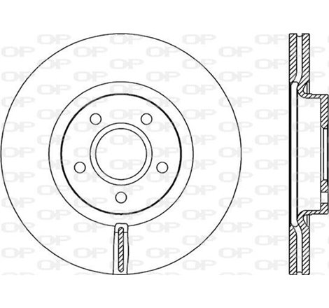 Disc frana Fata DR-ST VOLVO C30. S40 II. V40 1.6D-2.5 01.04-12.16 - TRW-DF6653