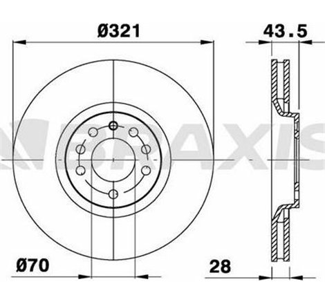 Disc frana Fata DR-ST OPEL ASTRA H. ASTRA H GTC. ZAFIRA B 2.0 03.05-12.10 - TRW-DF6677S