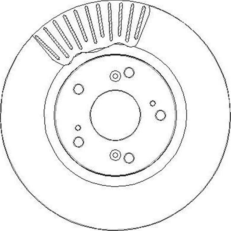 Disc frana Fata DR-ST HONDA CIVIC IX. CIVIC X. HR-V 1.4-2.2D 02.12- - TRW-DF6689